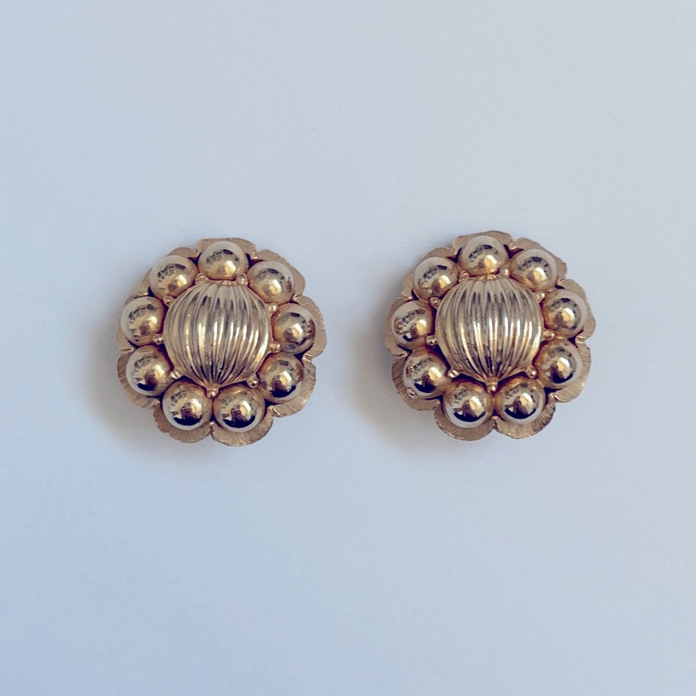 Gold Clip On Earrings